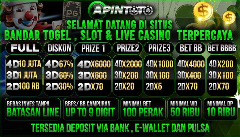 Selamat datang di Situs prediksi togel online, slot online, live casino terpercaya